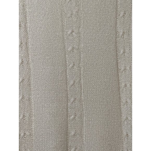 Torrid size 1X cream cable knit soft lightweight crew neck sweater - Picture 2 of 8